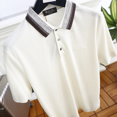 🔥Loro piana.26夏季新品!时尚男士百搭撞色条纹翻领设计,前襟搭配三颗纽扣,衣身剪裁规整合身, 🔥Loro piana.26夏季新品!时尚男士百搭撞色条纹翻领设计,前襟搭配三颗纽扣,衣身剪裁规整合身,