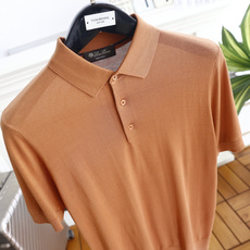 🔥Loro piana.26夏季新品!时尚男士百搭短袖👍简约平整翻领搭配三粒扣短门襟,袖口与下摆采用窄边 🔥Loro piana.26夏季新品!时尚男士百搭短袖👍简约平整翻领搭配三粒扣短门襟,袖口与下摆采用窄边