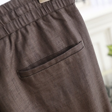 🔥Loro piana. 26夏季新品🆕时尚男士轻奢大牌质感的休闲九分裤,腰部搭配抽绳松紧设计,辅以皮质饰扣点缀,兼顾舒 🔥Loro piana. 26夏季新品🆕时尚男士轻奢大牌质感的休闲九分裤,腰部搭配抽绳松紧设计,辅以皮质饰扣点缀,兼顾舒
