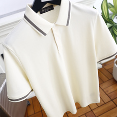 🔥Loro piana. 26夏季新品,时尚男士轻奢大牌风短袖Polo衫,领口与袖口点缀撞色条纹细节,简约门襟设计干净利 🔥Loro piana. 26夏季新品,时尚男士轻奢大牌风短袖Polo衫,领口与袖口点缀撞色条纹细节,简约门襟设计干净利