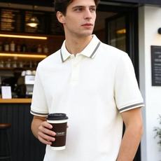 🔥Loro piana. 26夏季新品,时尚男士轻奢大牌风短袖Polo衫,领口与袖口点缀撞色条纹细节,简约门襟设计干净利 🔥Loro piana. 26夏季新品,时尚男士轻奢大牌风短袖Polo衫,领口与袖口点缀撞色条纹细节,简约门襟设计干净利