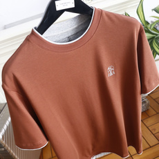 🔥BC. 26夏季新品!时尚男士轻奢短袖T恤,大牌风假两件撞色包边设计层次感十足,胸口精致刺绣标识低调凸显辨识度,利落宽 🔥BC. 26夏季新品!时尚男士轻奢短袖T恤,大牌风假两件撞色包边设计层次感十足,胸口精致刺绣标识低调凸显辨识度,利落宽