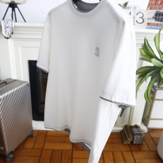 🔥BC. 26夏季新品!时尚男士轻奢短袖T恤,大牌风假两件撞色包边设计层次感十足,胸口精致刺绣标识低调凸显辨识度,利落宽 🔥BC. 26夏季新品!时尚男士轻奢短袖T恤,大牌风假两件撞色包边设计层次感十足,胸口精致刺绣标识低调凸显辨识度,利落宽