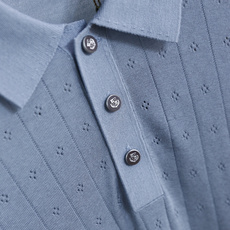 🔥Loro piana. 26夏季新品🆕时尚男士轻奢针织Polo衫,意式大牌翻领版型格调雅致,全身竖纹镂空肌理富有层次感 🔥Loro piana. 26夏季新品🆕时尚男士轻奢针织Polo衫,意式大牌翻领版型格调雅致,全身竖纹镂空肌理富有层次感