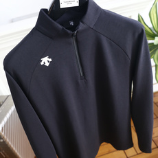 🔥迪桑特. 26秋季新品!时尚男士轻奢运动半拉链长袖打底,小高领搭配半截拉链开合设计,肩部插肩走线优化活动空间,肩侧立体 🔥迪桑特. 26秋季新品!时尚男士轻奢运动半拉链长袖打底,小高领搭配半截拉链开合设计,肩部插肩走线优化活动空间,肩侧立体