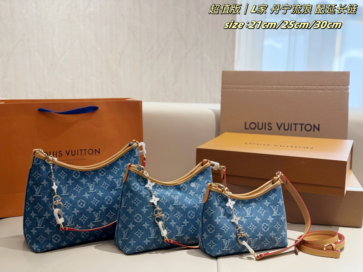 LV Denim Hobo Bag