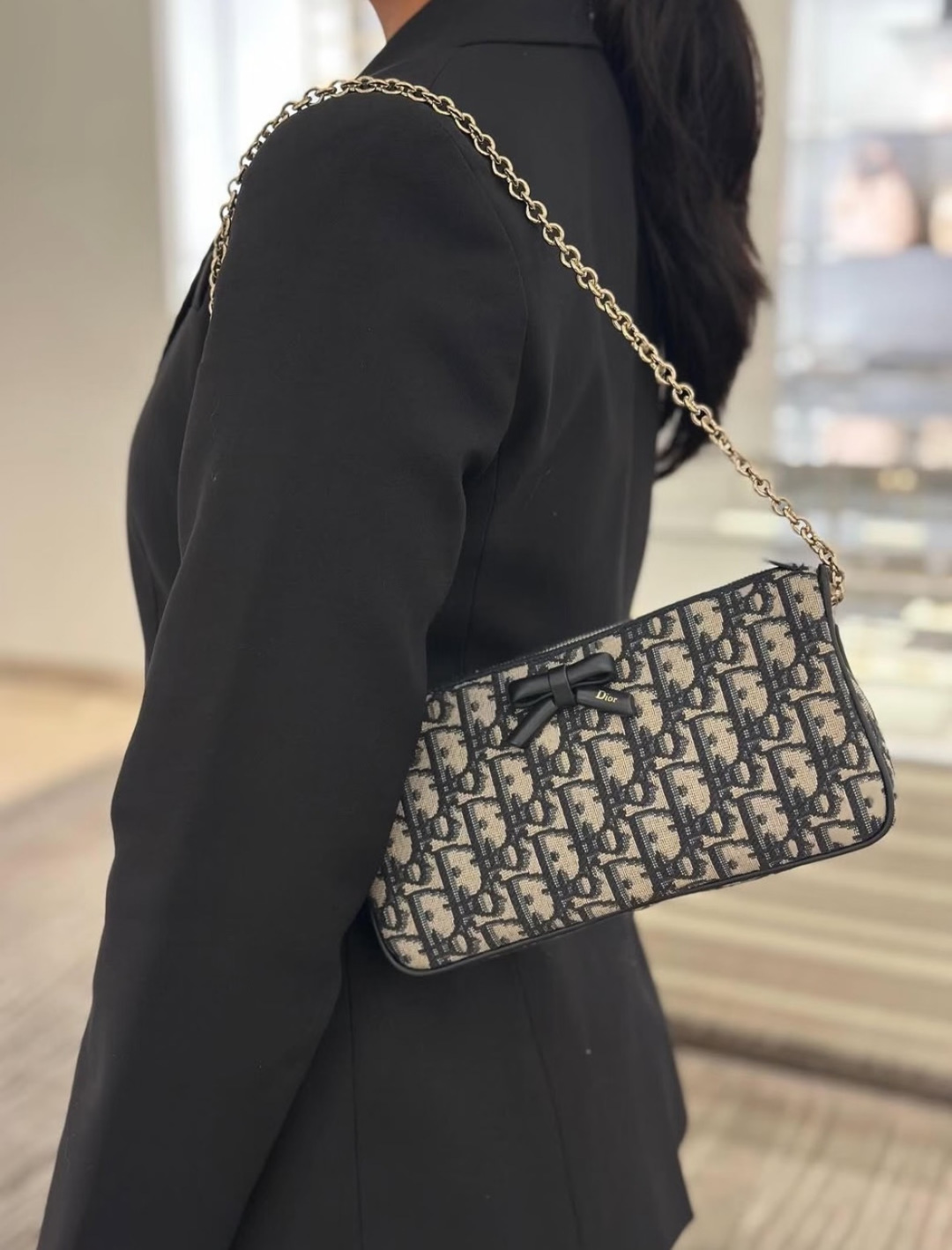 Dior Promenade Oblique Beige Black crossbody Dior Oblique Beige Black everyday