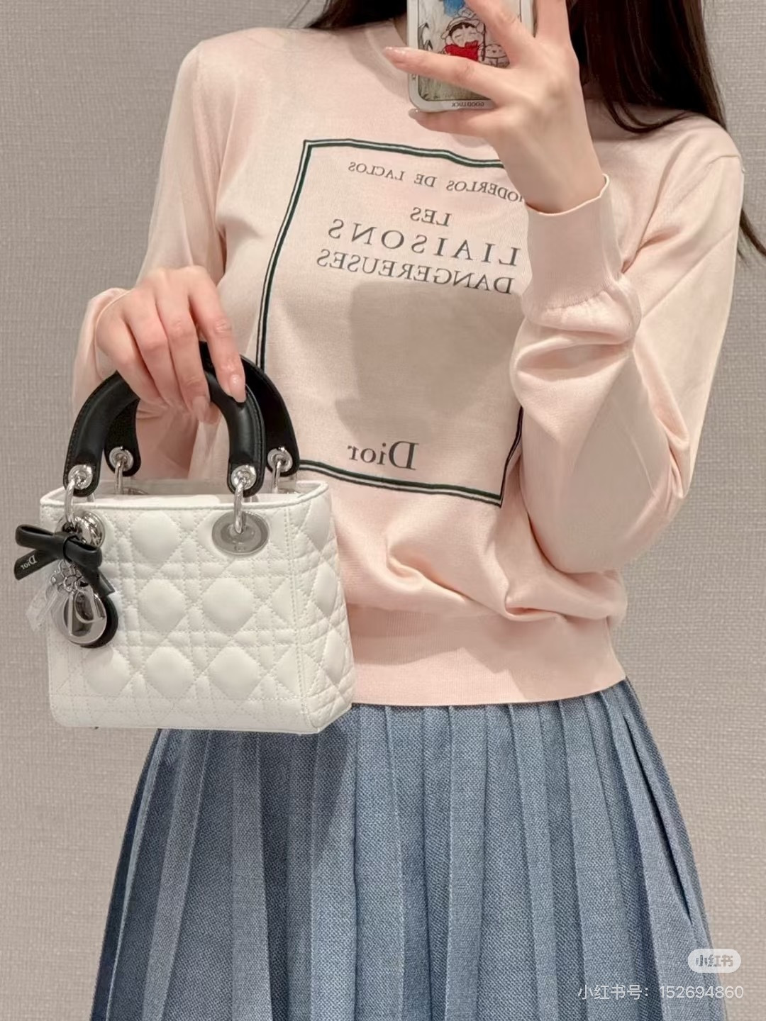 Dior Lady Pink handheld everyday