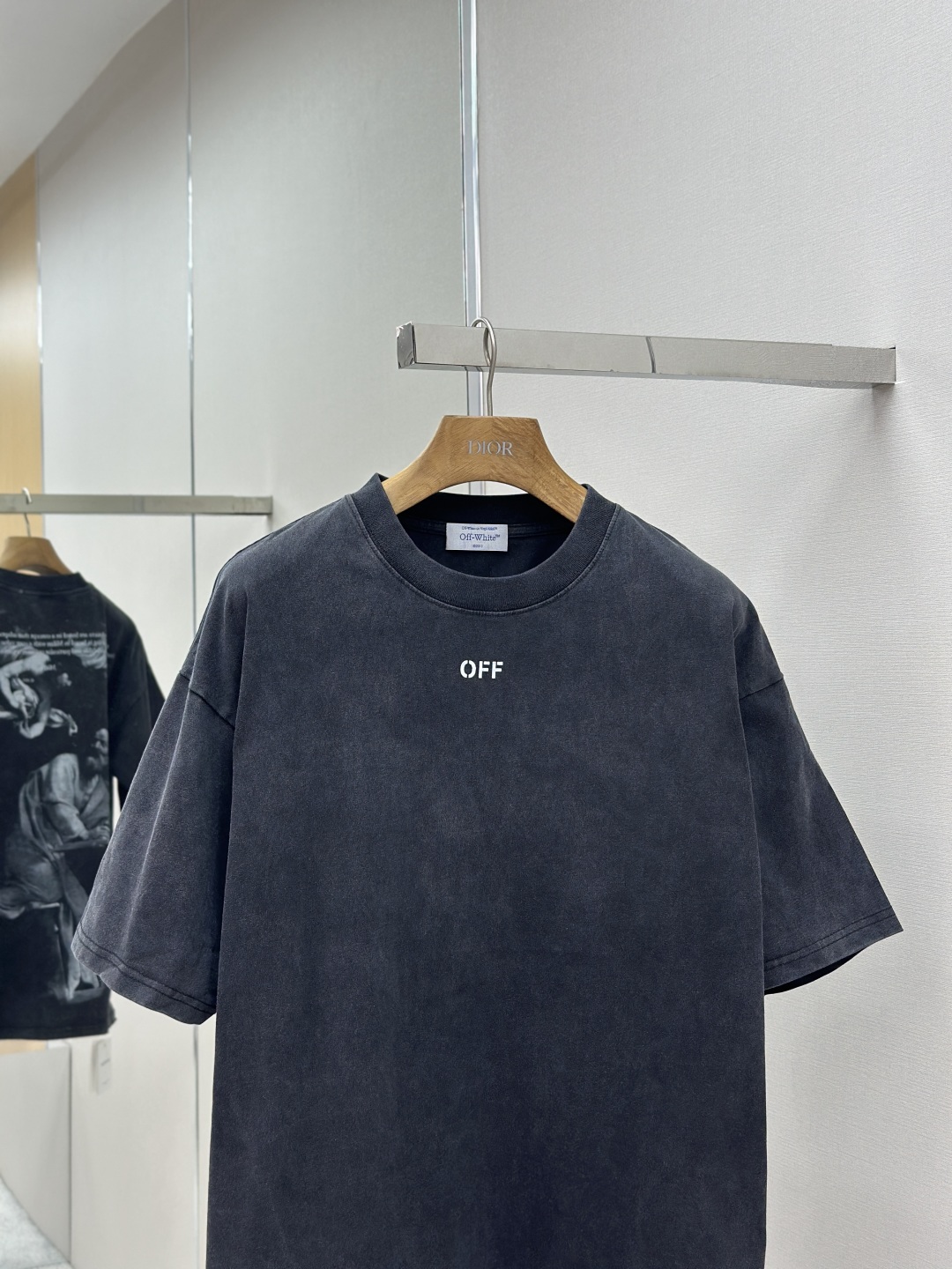 Off-White Oversized Short Sleeve T-Shirt - Washed Grey, 260g Pure Cotton 5 cmp i1754495151565 7041 0 3
