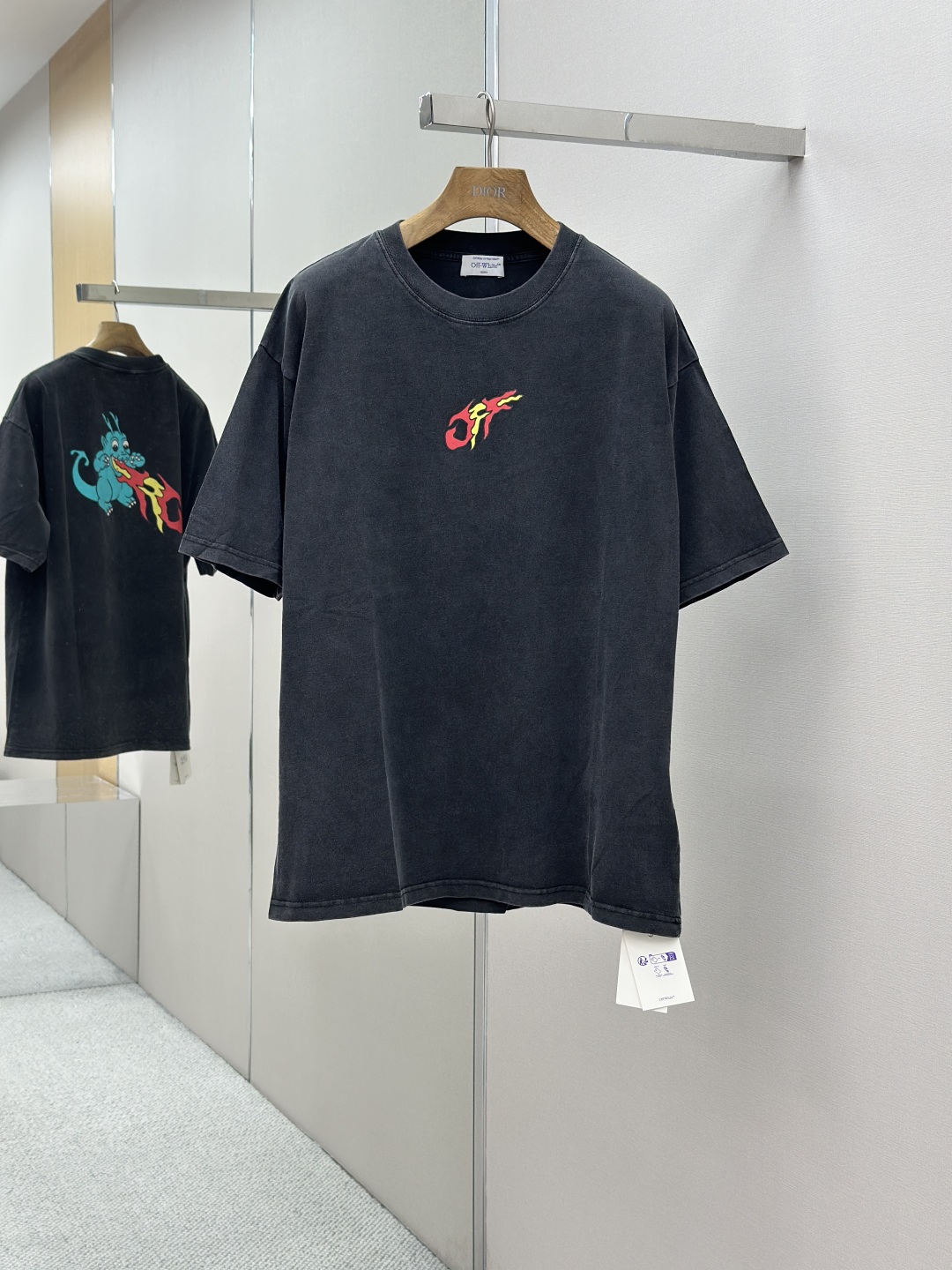 Off-White Oversized T-Shirt - Washed Grey, 260g Pure Cotton, Digital Print 2 cmp i1754495169977 8125 0 0