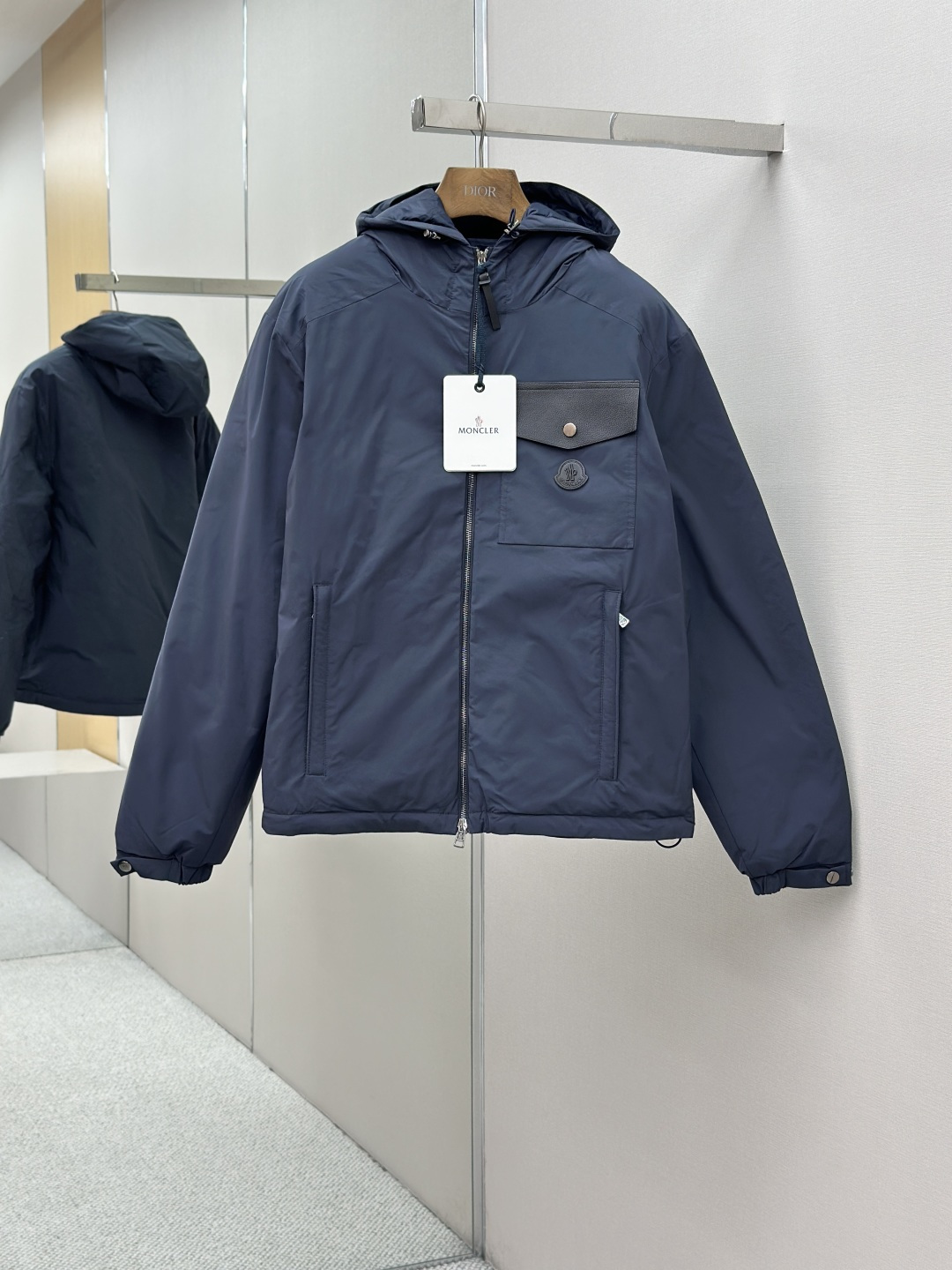 Moncler Hooded Down Jacket - Polyester Fabric, White Duck Down Filling