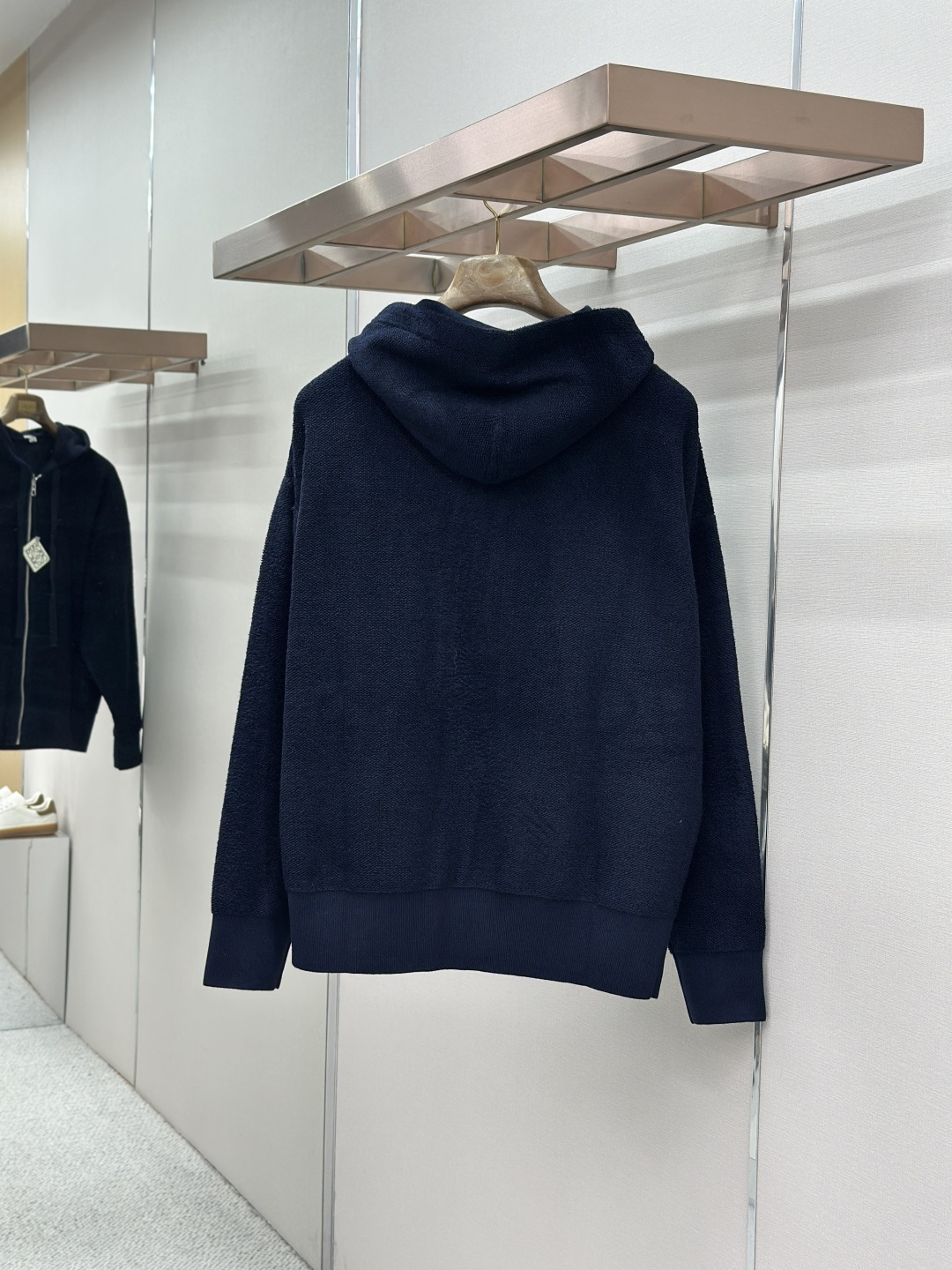 Loewe LOEWE罗意威 徽标刺绣连帽拉链羊毛