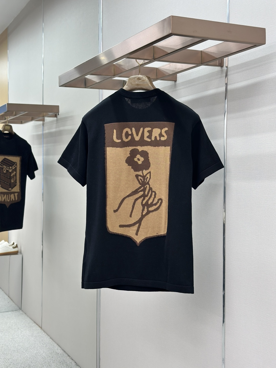 Louis Vuitton LOUIS VUITTON 几何图针织短袖