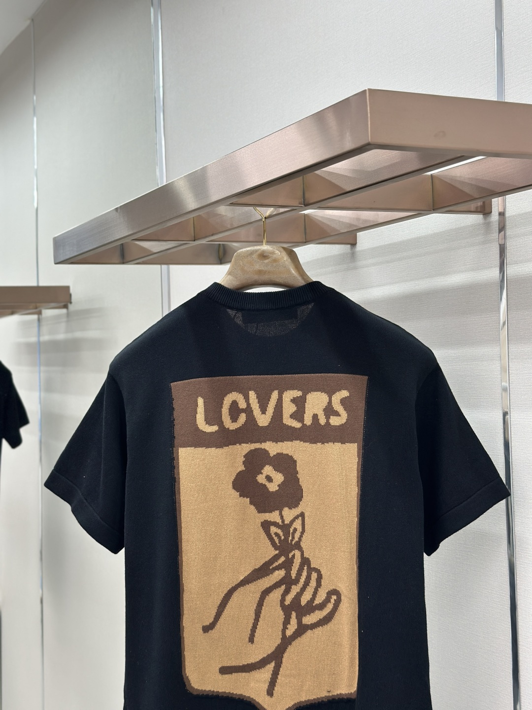 Louis Vuitton LOUIS VUITTON 几何图针织短袖