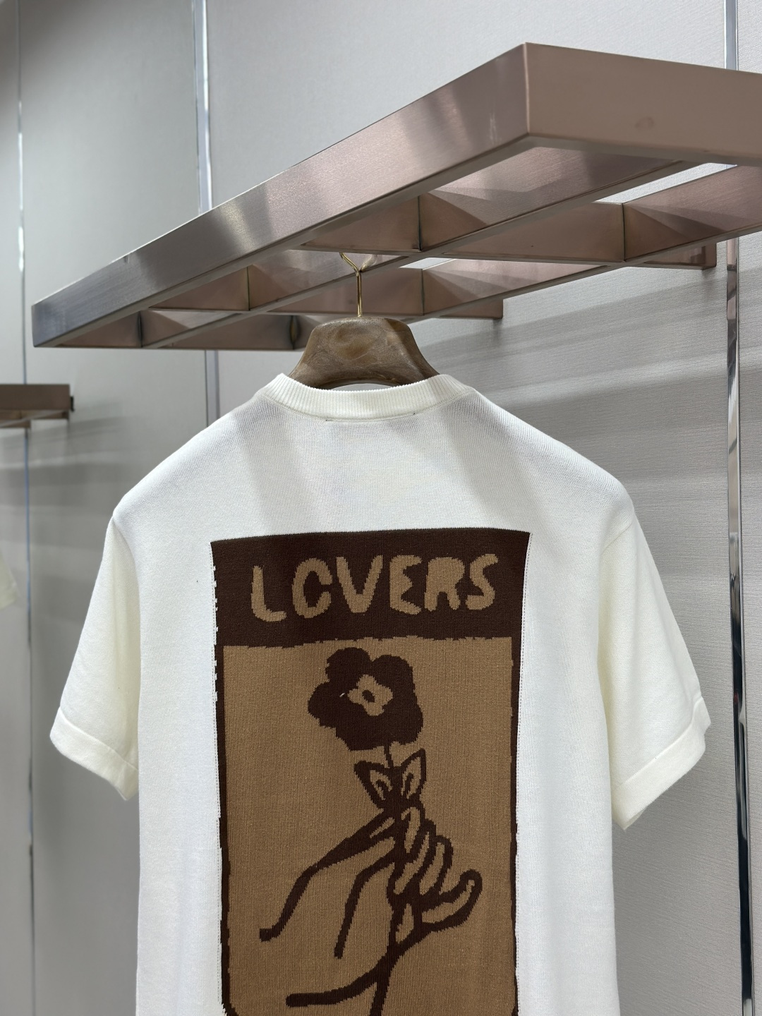 Louis Vuitton LOUIS VUITTON 几何图针织短袖