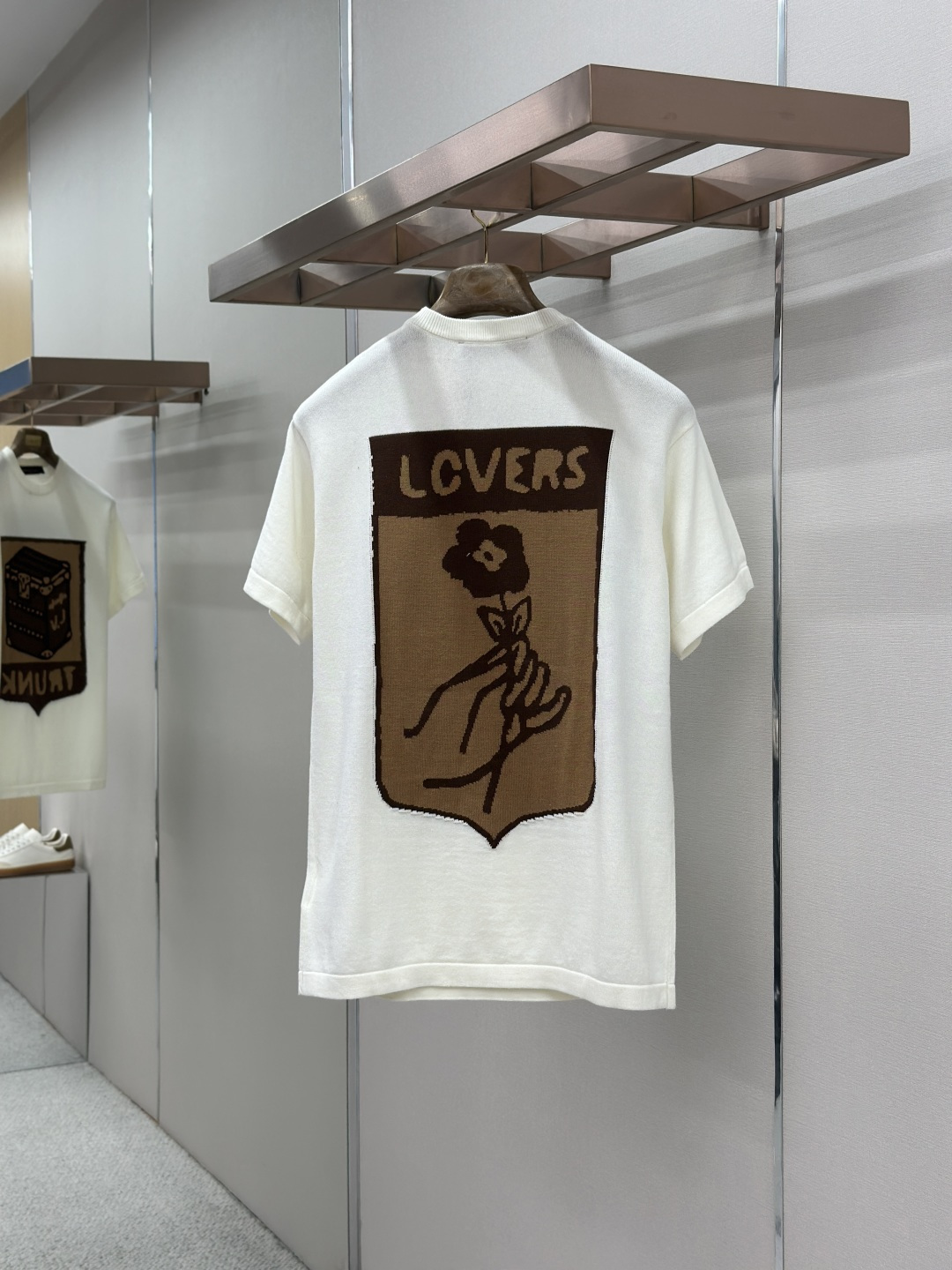 Louis Vuitton LOUIS VUITTON 几何图针织短袖