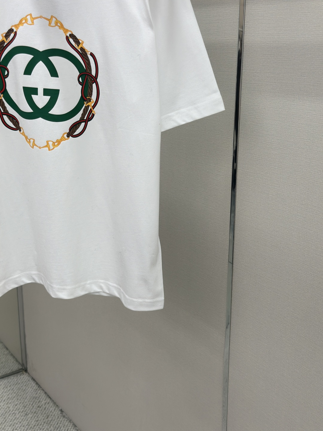 Gucci Gucci 缰绳印花圆领短袖