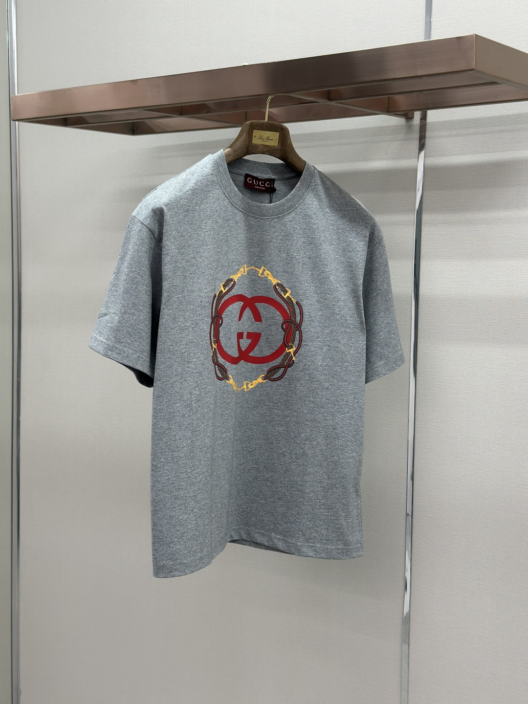 Gucci Gucci 缰绳印花圆领短袖