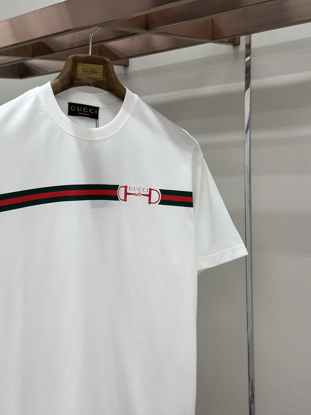 Gucci Gucci 织带锁扣圆领短袖