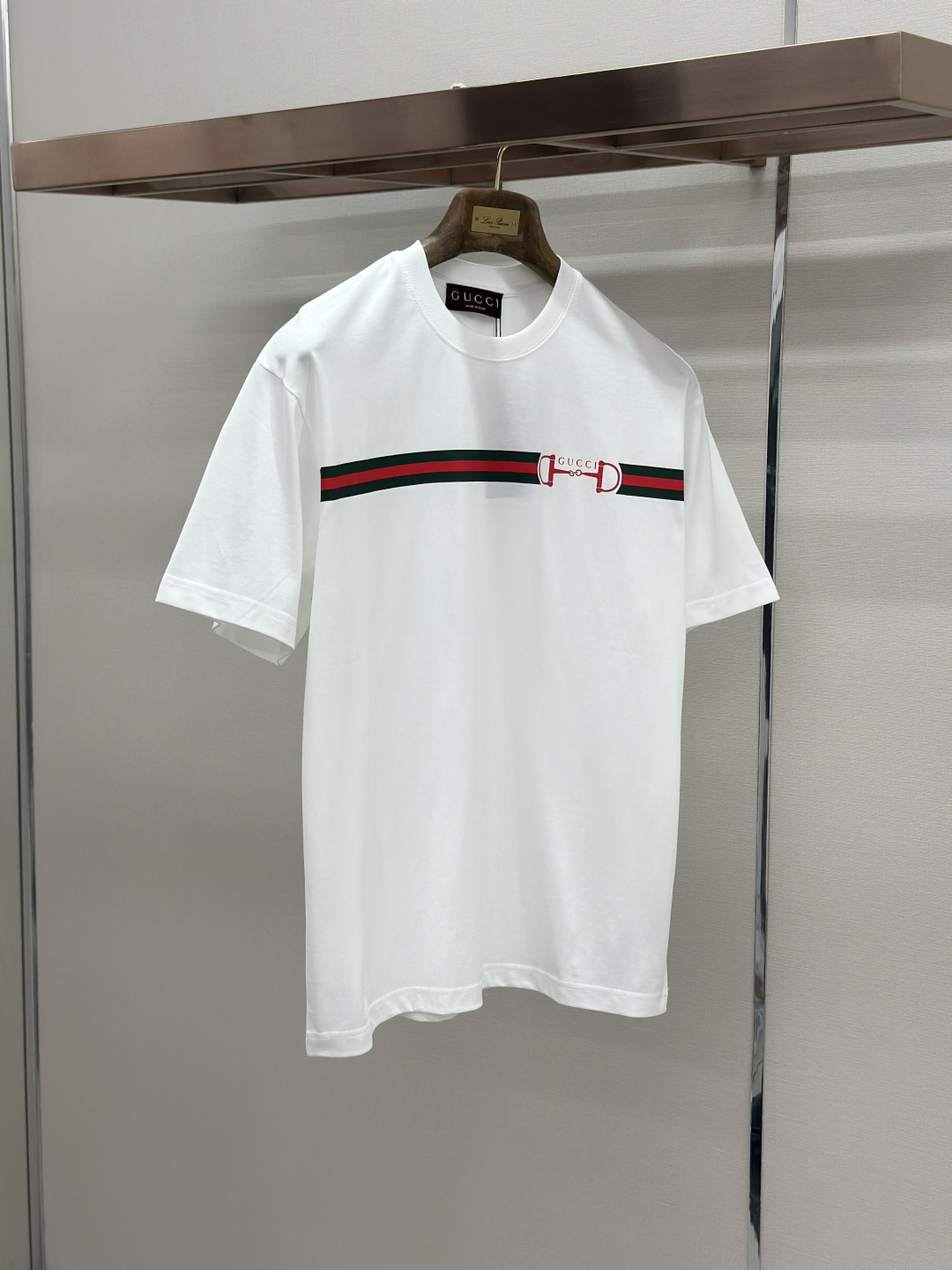Gucci Gucci 织带锁扣圆领短袖