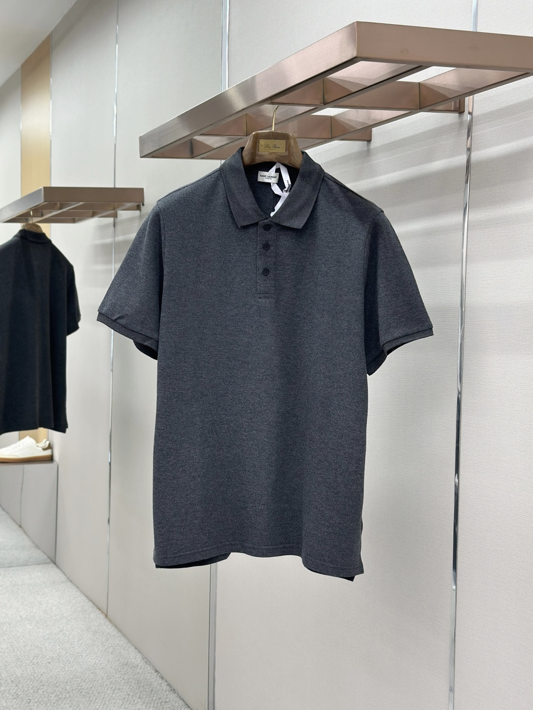 Saint Laurent SaintLaurent 标识刺绣POLO衫