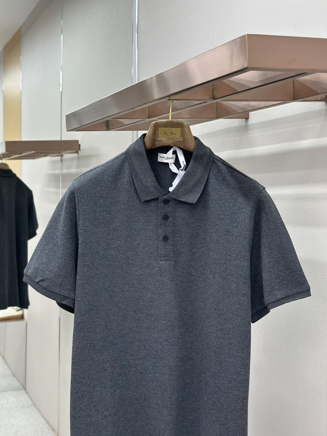 Saint Laurent SaintLaurent 标识刺绣POLO衫