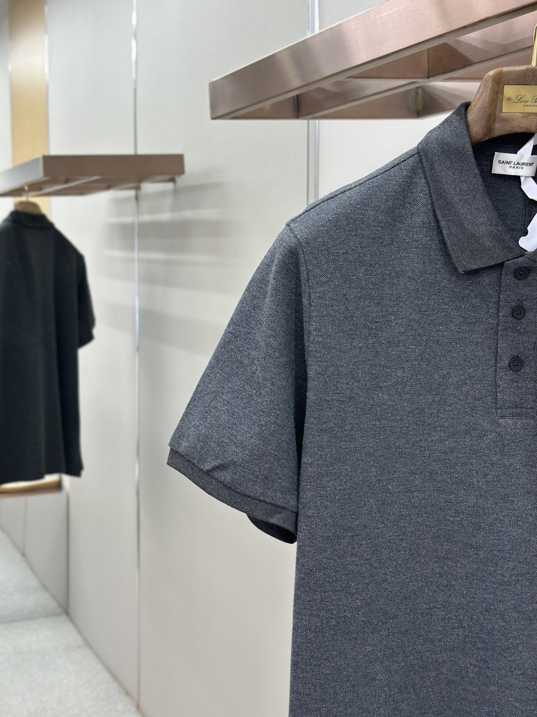 Saint Laurent SaintLaurent 标识刺绣POLO衫