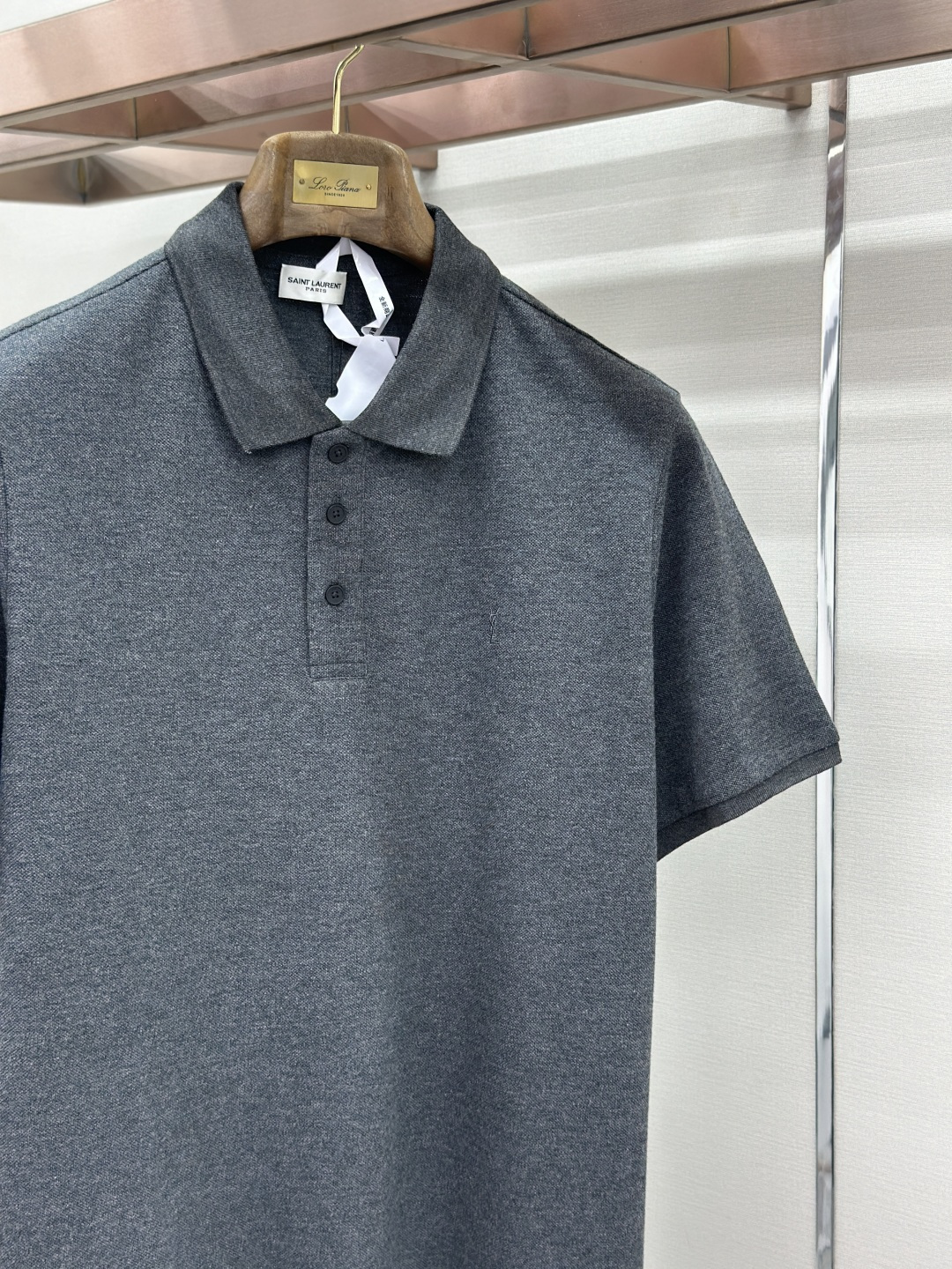 Saint Laurent SaintLaurent 标识刺绣POLO衫