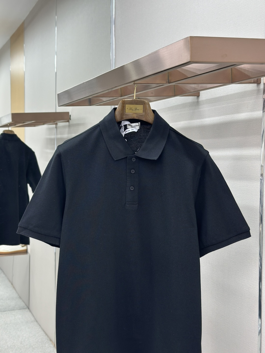 Saint Laurent SaintLaurent 标识刺绣POLO衫
