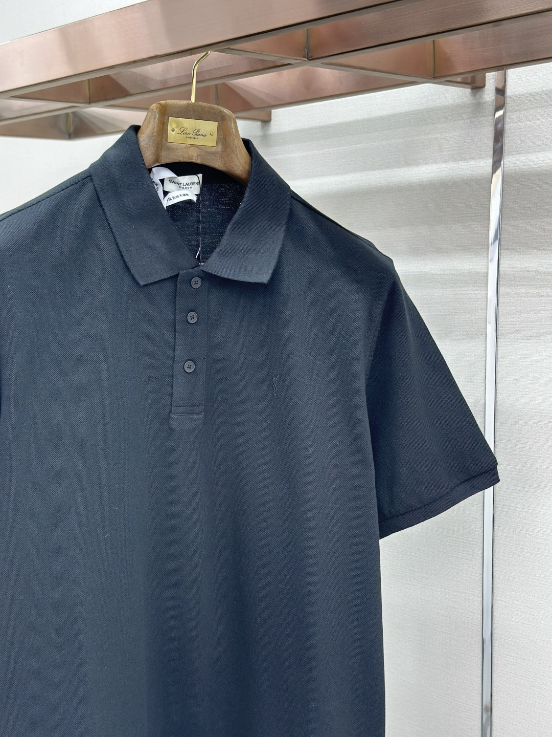 Saint Laurent SaintLaurent 标识刺绣POLO衫