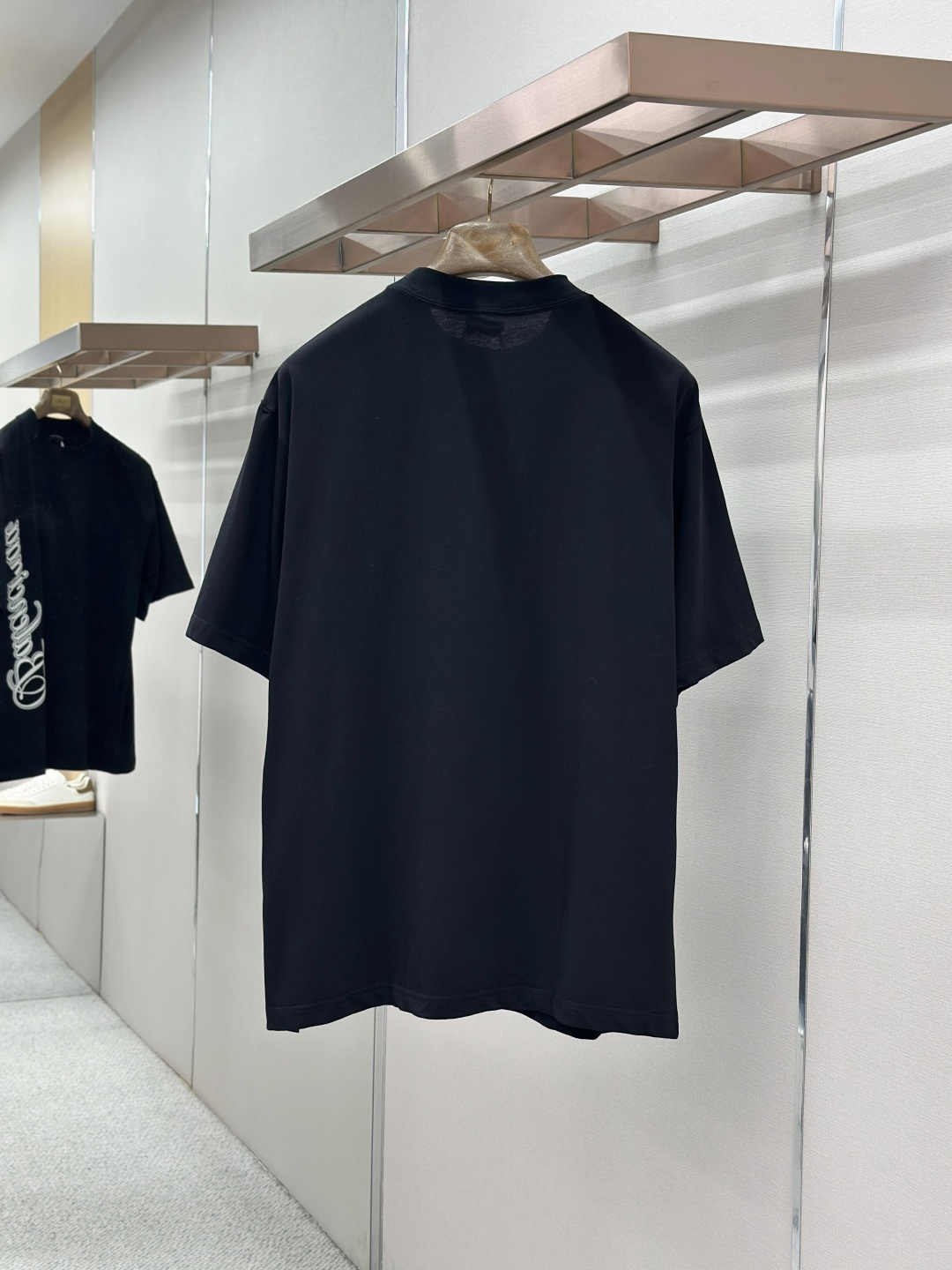 Balenciaga BALENCIAGA巴黎世家花体字母刺绣短袖T恤