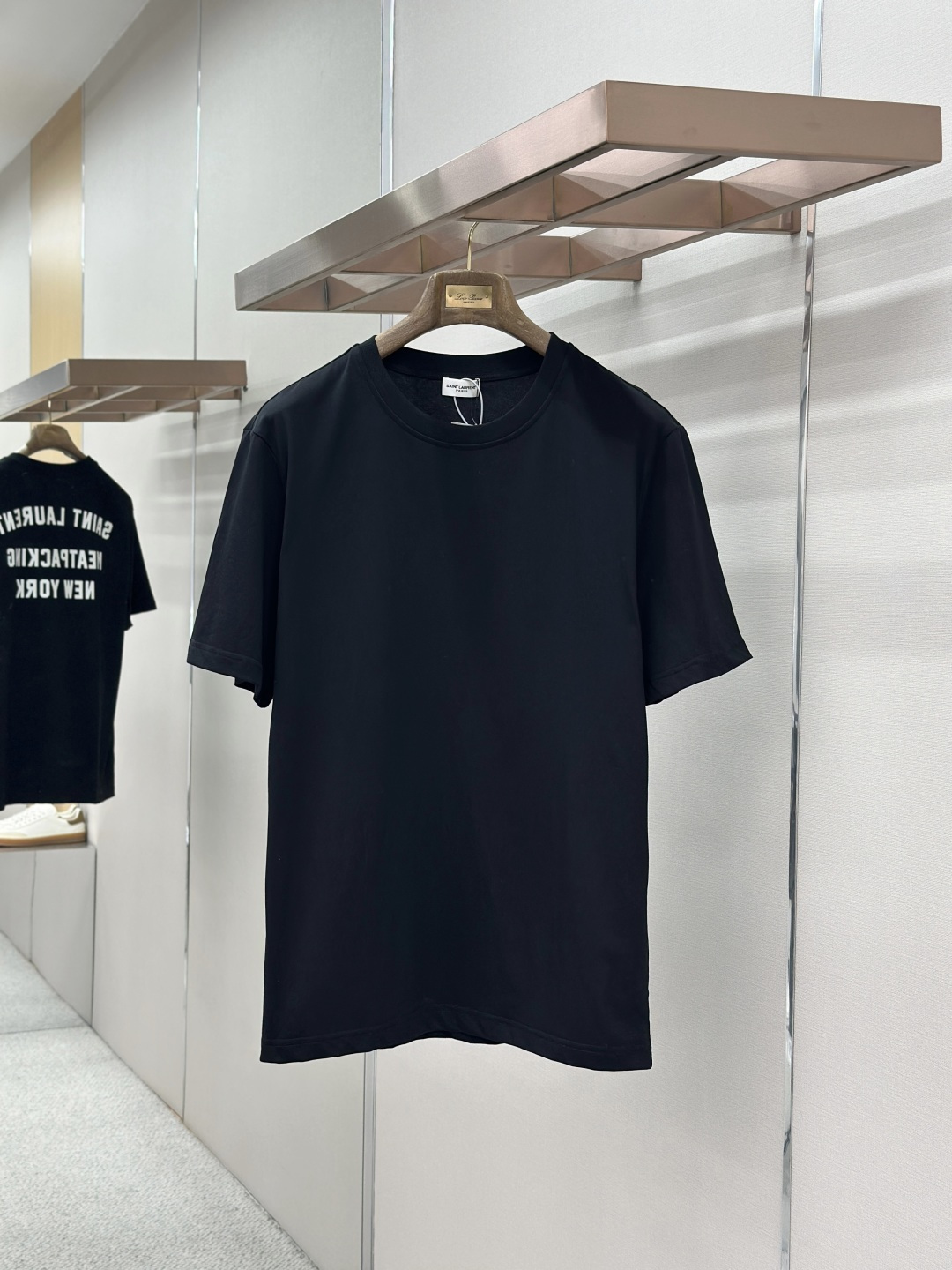Saint Laurent Saint Laurent 标识刺绣短袖