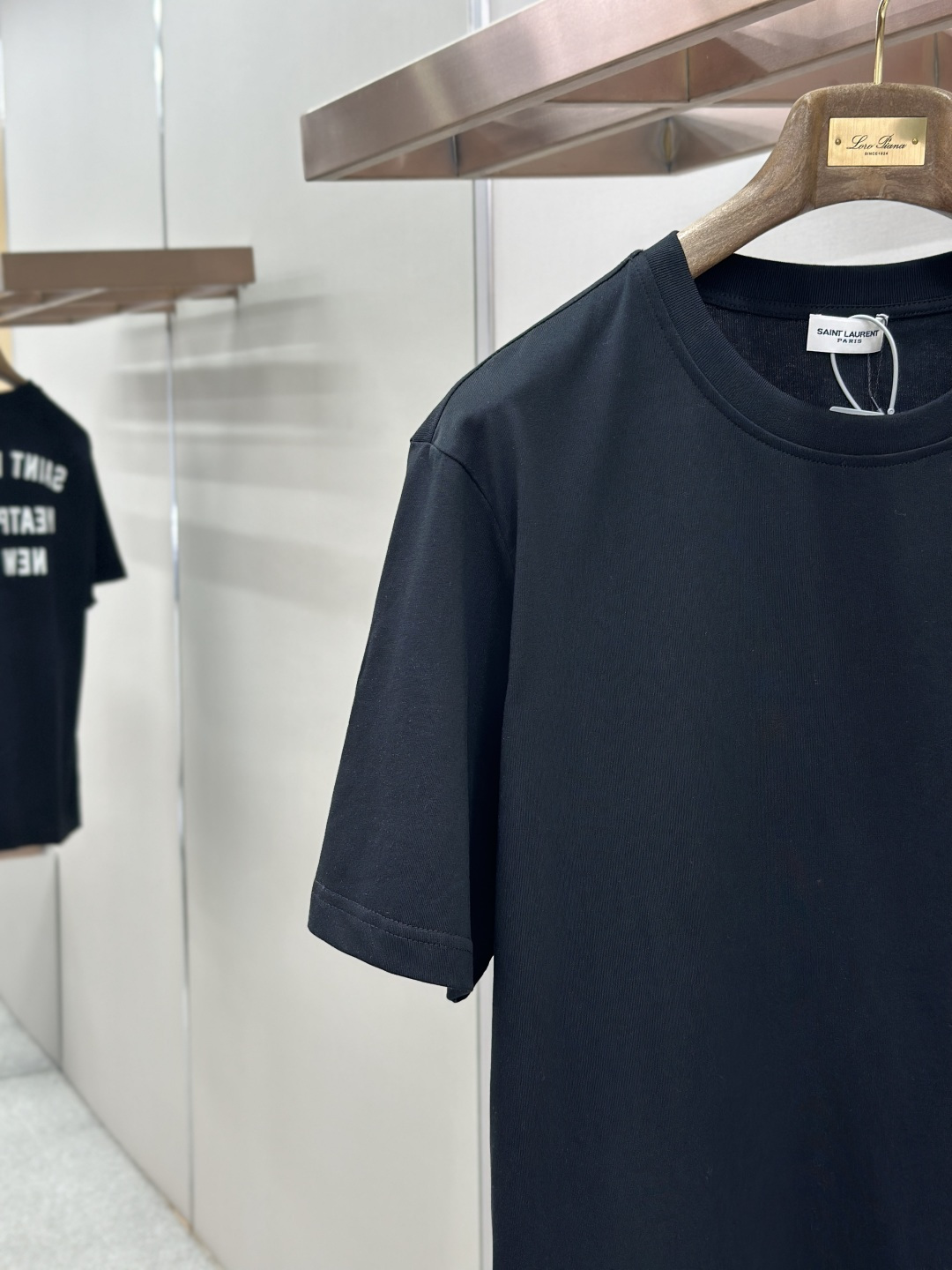 Saint Laurent Saint Laurent 标识刺绣短袖