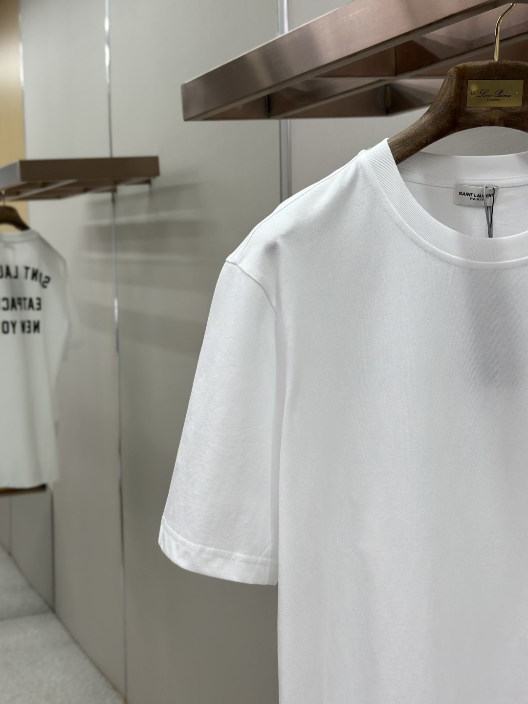 Saint Laurent Saint Laurent 标识刺绣短袖