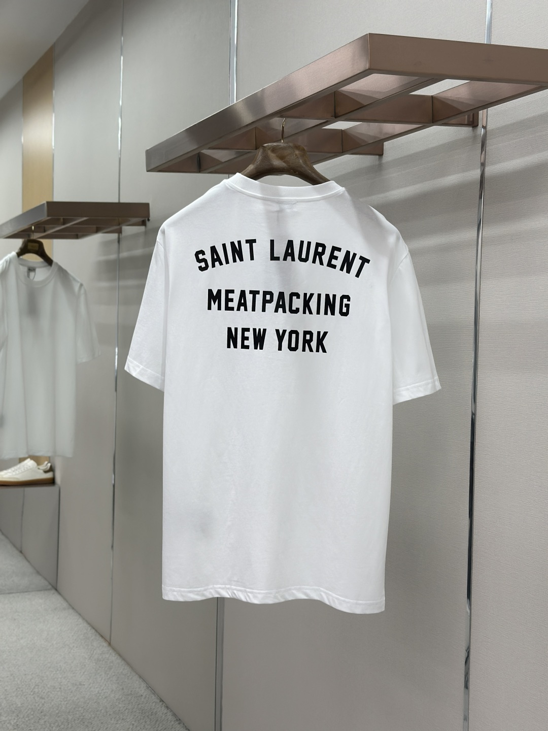 Saint Laurent Saint Laurent 标识刺绣短袖