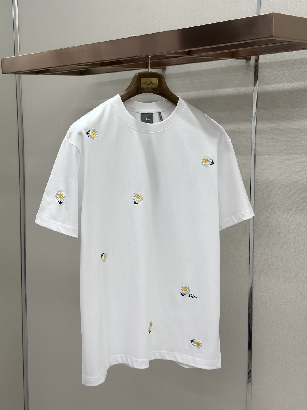 Dior Dior 棉质针织雏菊刺绣圆领短袖