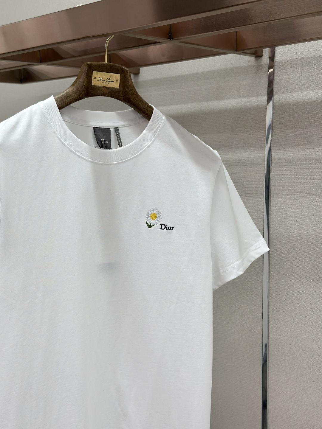 Dior Dior 棉质针织雏菊刺绣圆领短袖