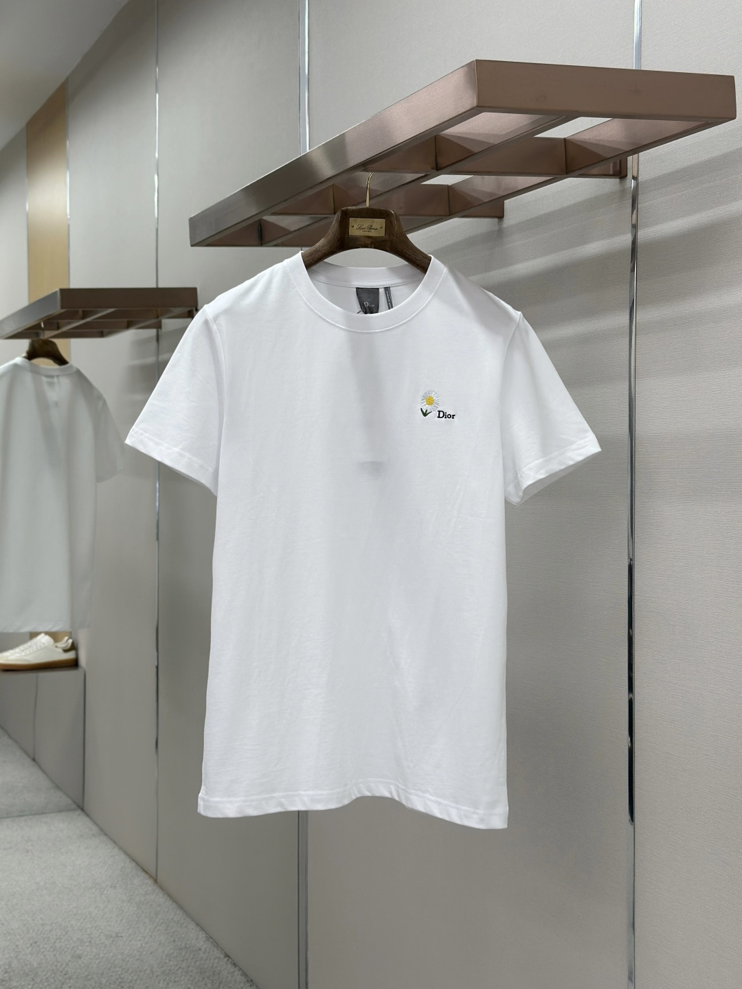 Dior Dior 棉质针织雏菊刺绣圆领短袖
