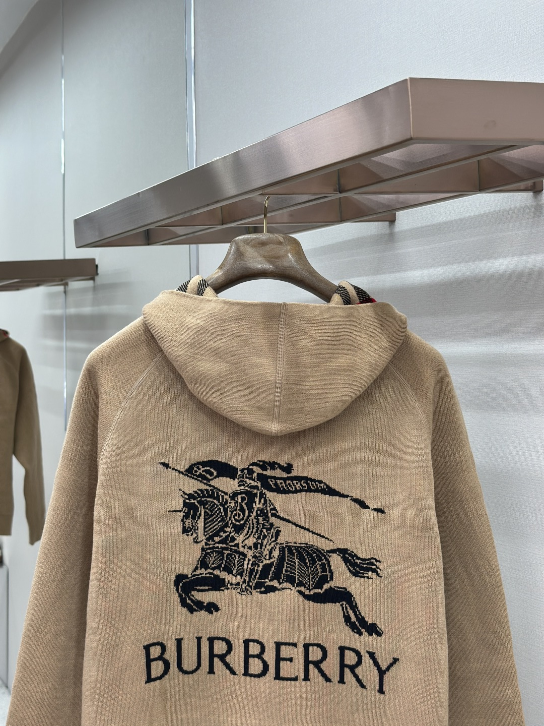 Burberry BURBERRY巴宝莉格纹连帽外套