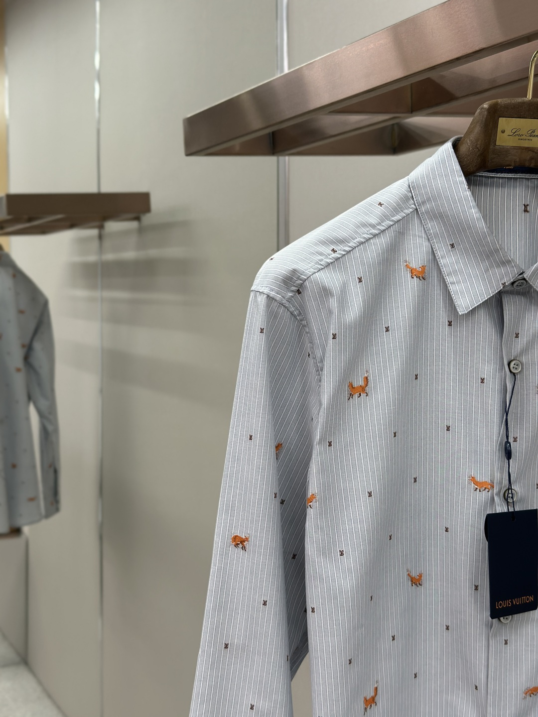 Louis Vuitton LOUIS VUITTON 26SS条纹剪花衬衫