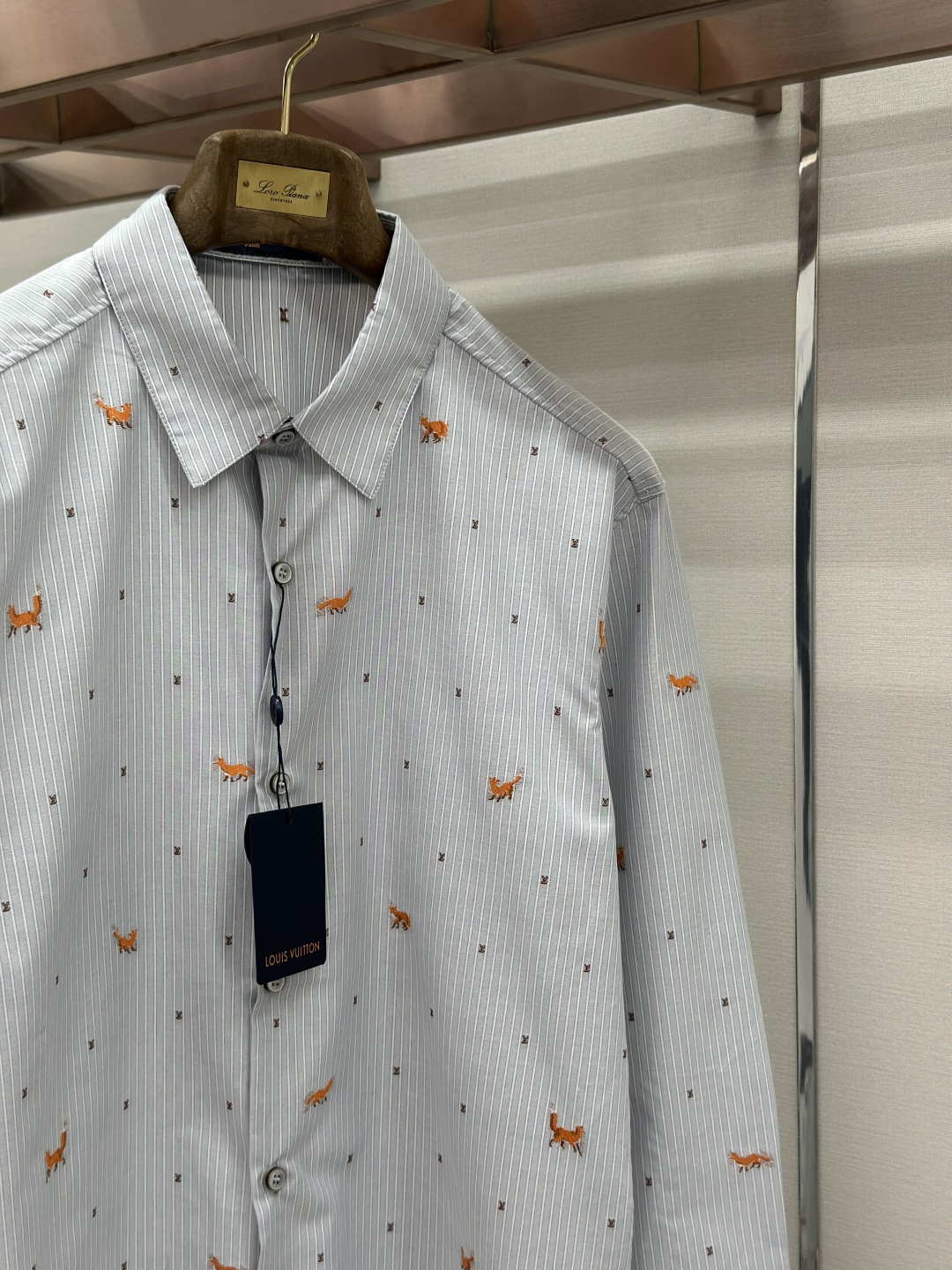 Louis Vuitton LOUIS VUITTON 26SS条纹剪花衬衫