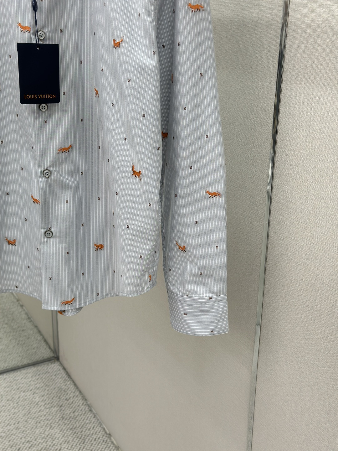 Louis Vuitton LOUIS VUITTON 26SS条纹剪花衬衫