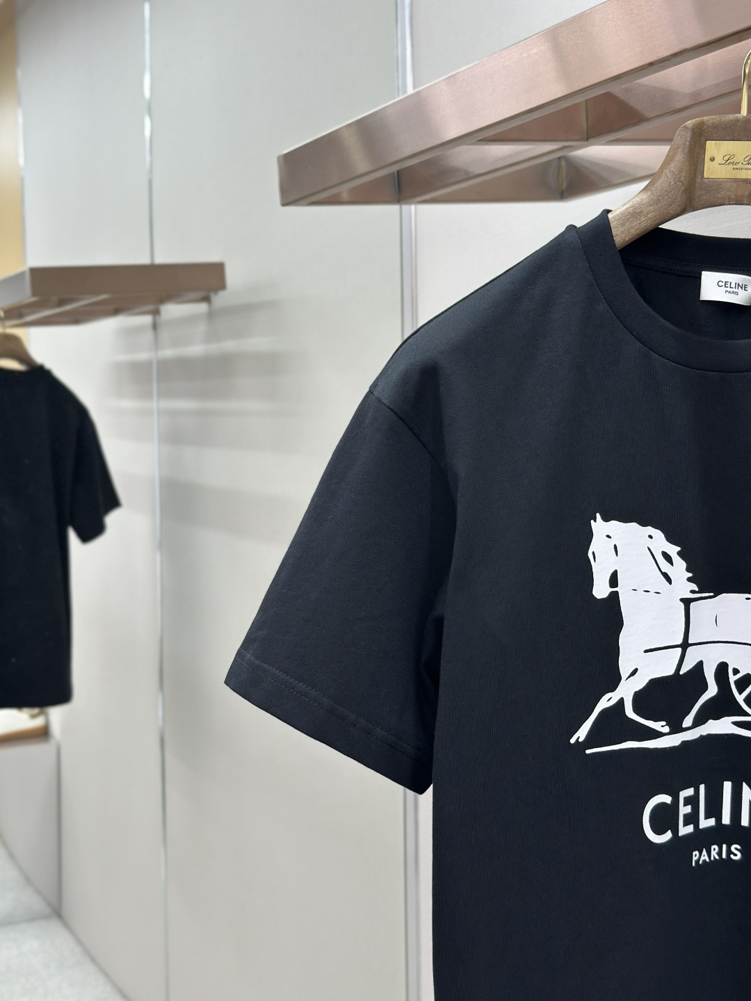 Celine Celine赛琳 车夫马车印花圆领短袖T恤