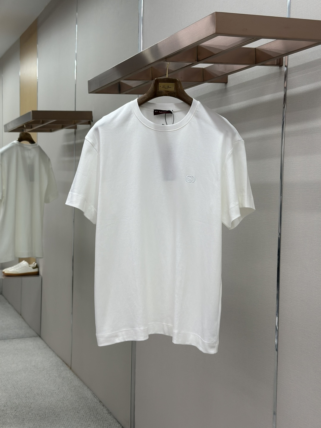 Gucci Gucci 圆领双G互扣刺绣针