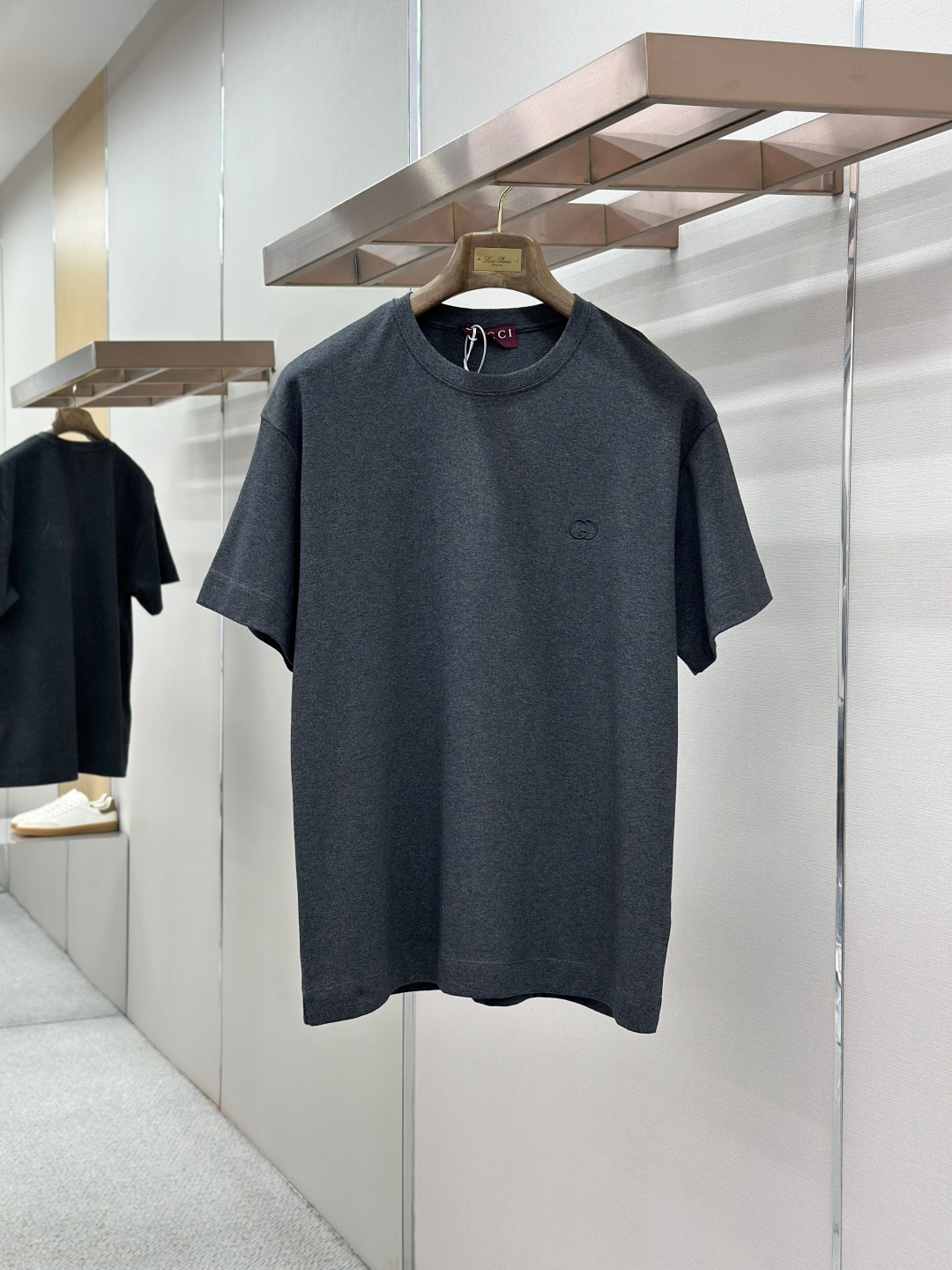 Gucci Gucci 圆领双G互扣刺绣针