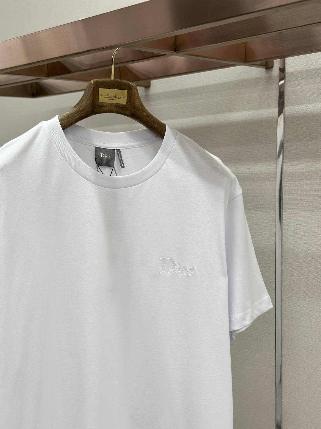 Dior Dior 迪奥 刺绣双纱棉短袖T恤