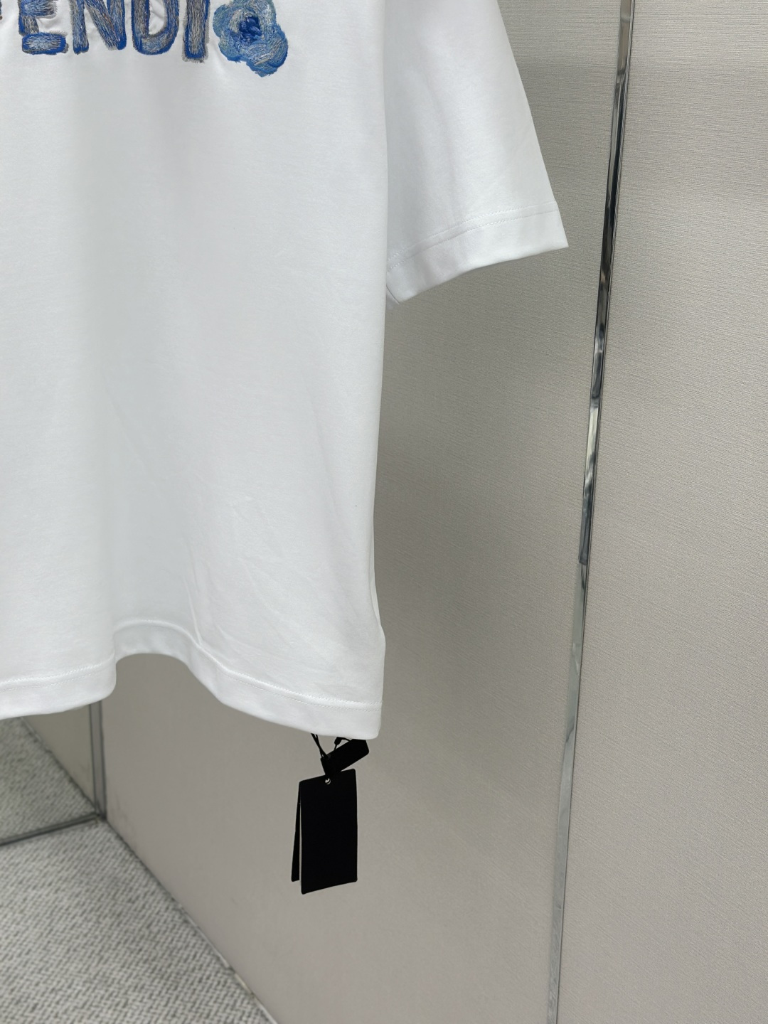Fendi FENDI饰刺绣短袖T恤