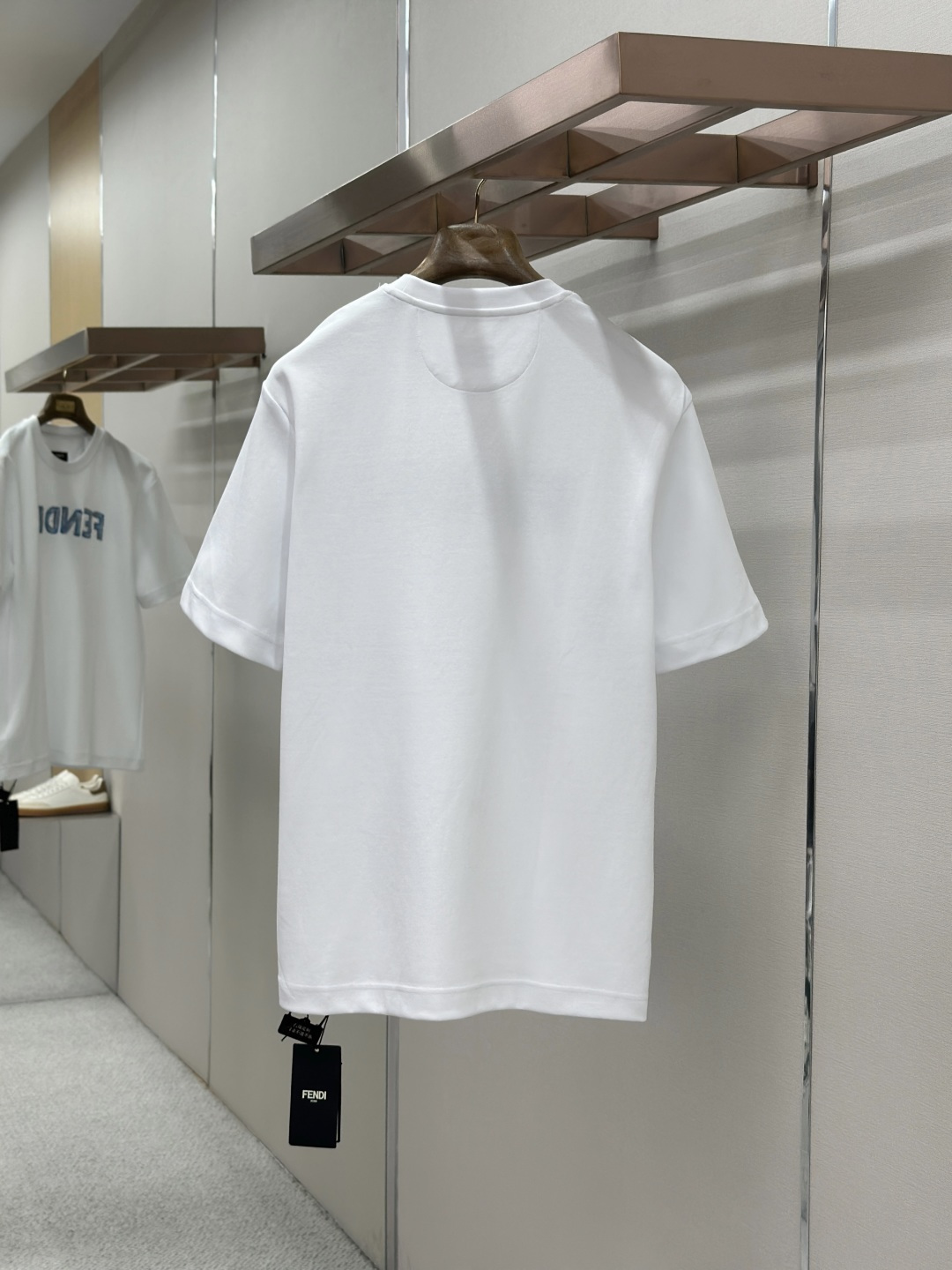 Fendi FENDI饰刺绣短袖T恤