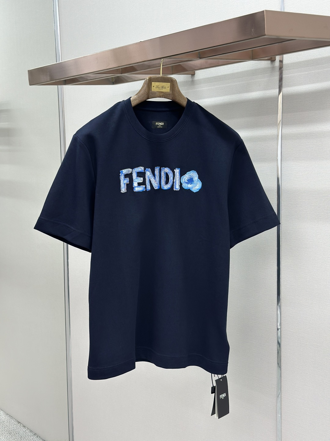 Fendi FENDI饰刺绣短袖T恤