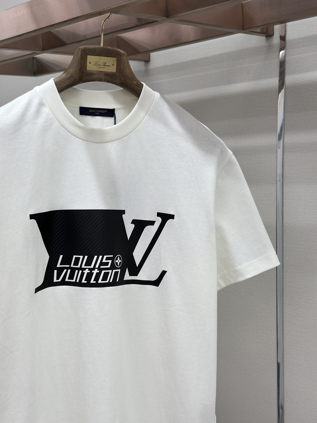 Louis Vuitton LOUIS VUITTON跑道压印圆领短袖